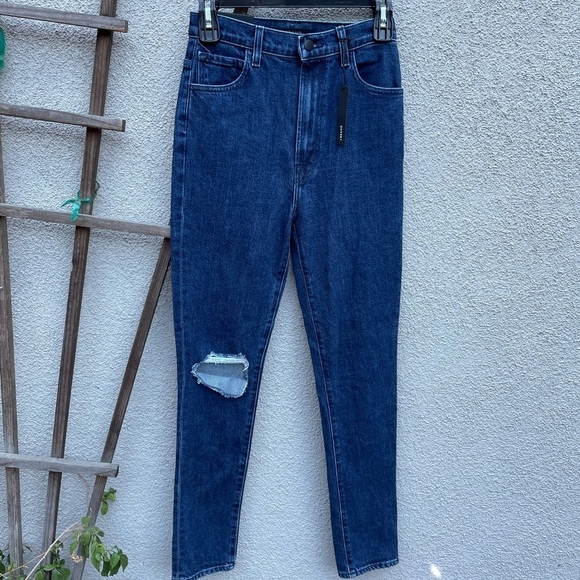 J Brand 1212 Runway high-rise Slim Jeans in Experience Destruct New With Tags! - Picture 4 of 11